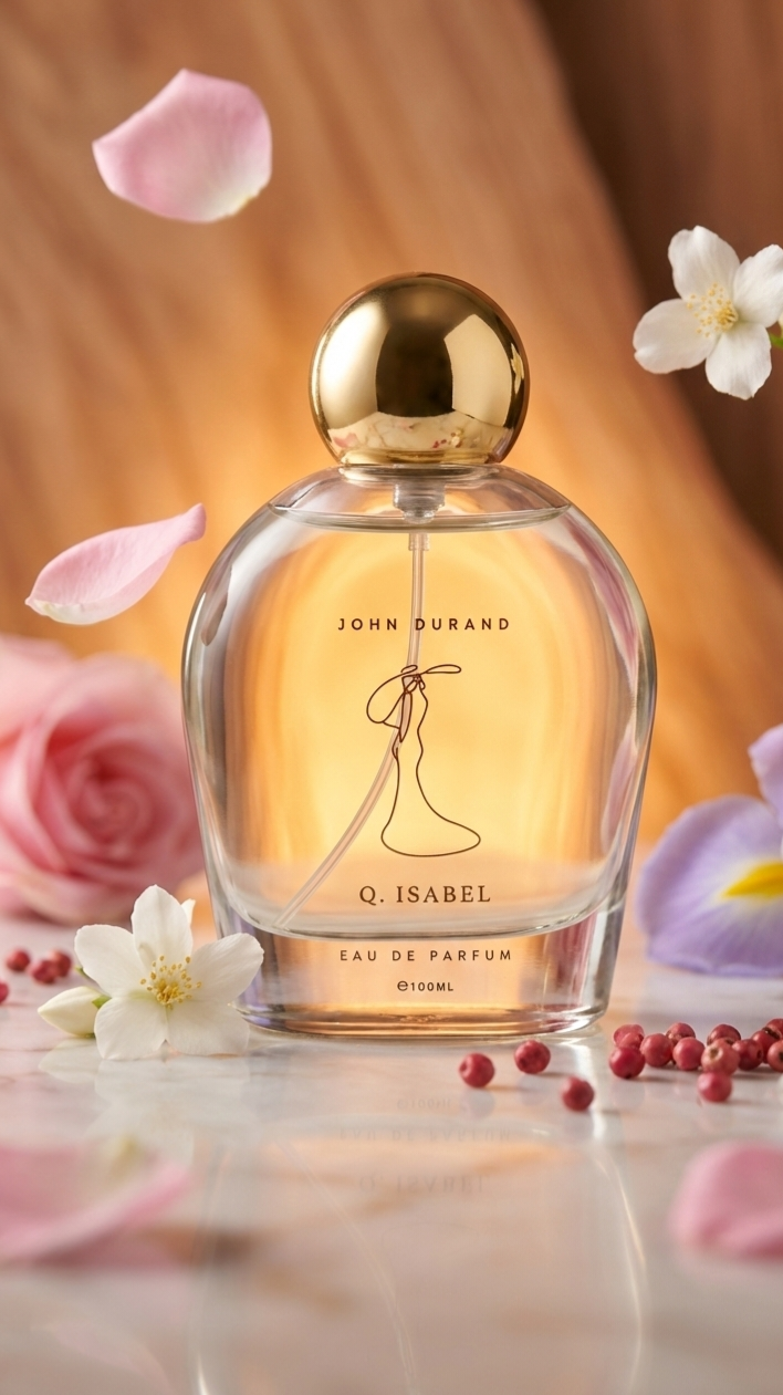 Luxury Eau de Parfum for Women – Long Lasting Floral Woody Perfume 3.4 oz / 100 ml Perfume Spray Q. Isabel by John Durand